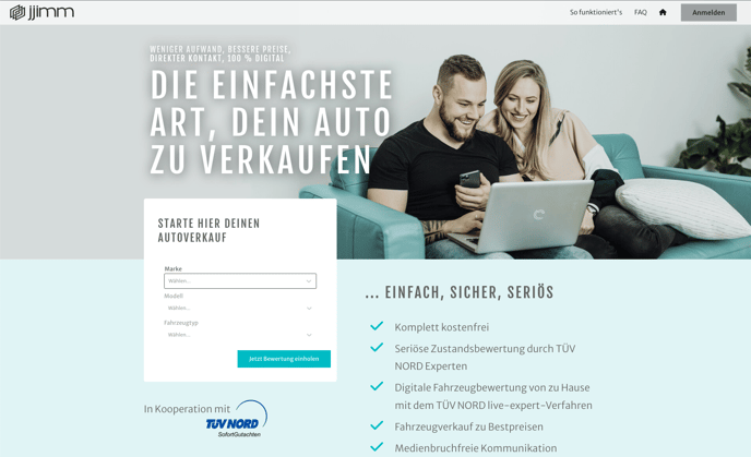 Von Website starten